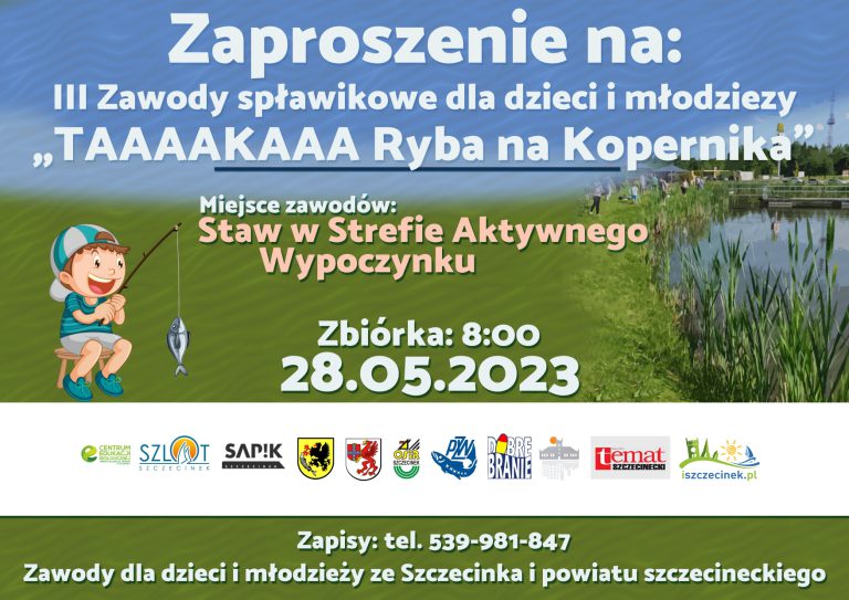 Zawody spławikowe dla dzieci “TAAAKAAA RYBA na Kopernika”!