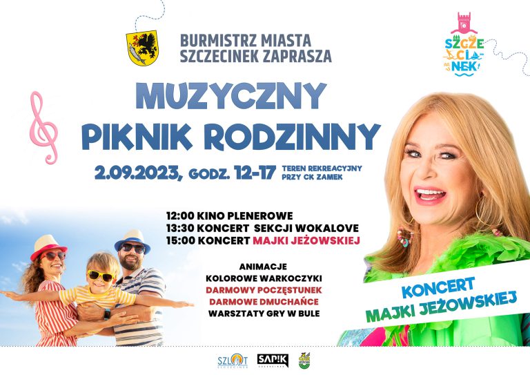 Muzyczny piknik rodzinny i Koncert Majki Jeżowskiej w Szczecinku!