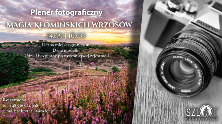 Zapraszamy na plener fotograficzny „Magia Kłomińskich Wrzosów”!